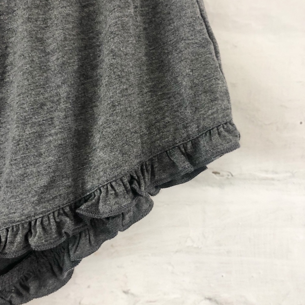 Gray Ruffle Shorts - Picture 4 of 4